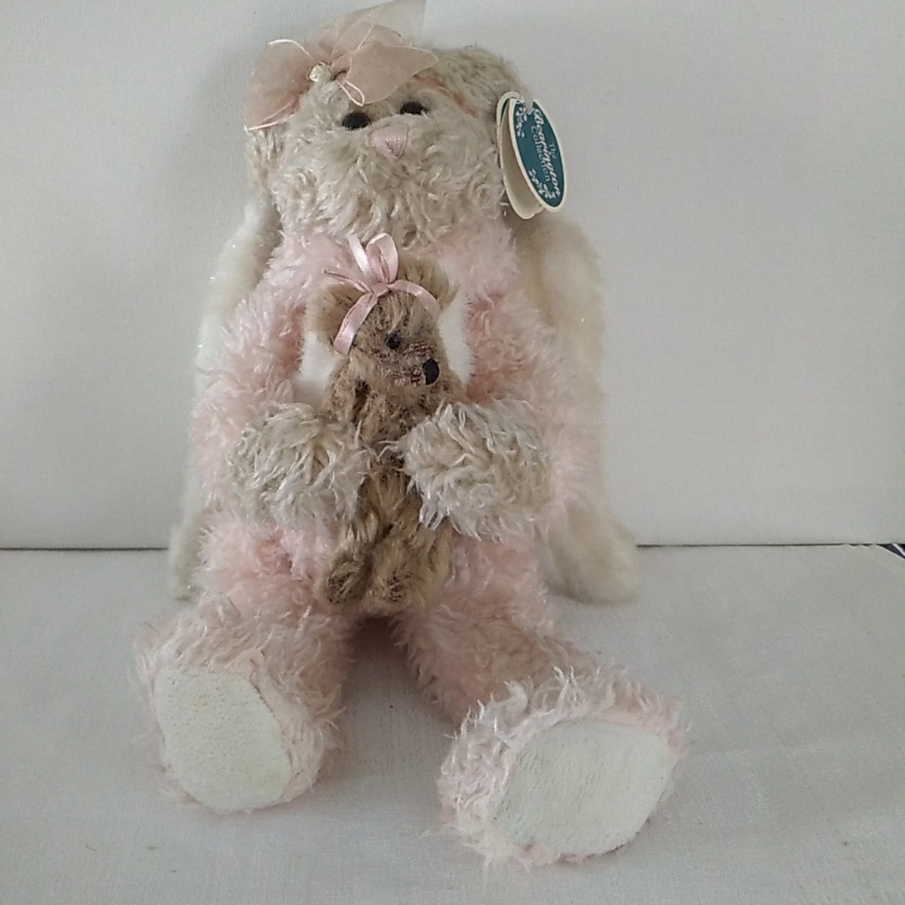 The Bearington Collection Jointed Angel Bear Plush Felicity